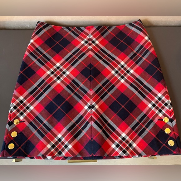 Trina Turk Tartan Plaid Mini Skirt - Picture 1 of 2